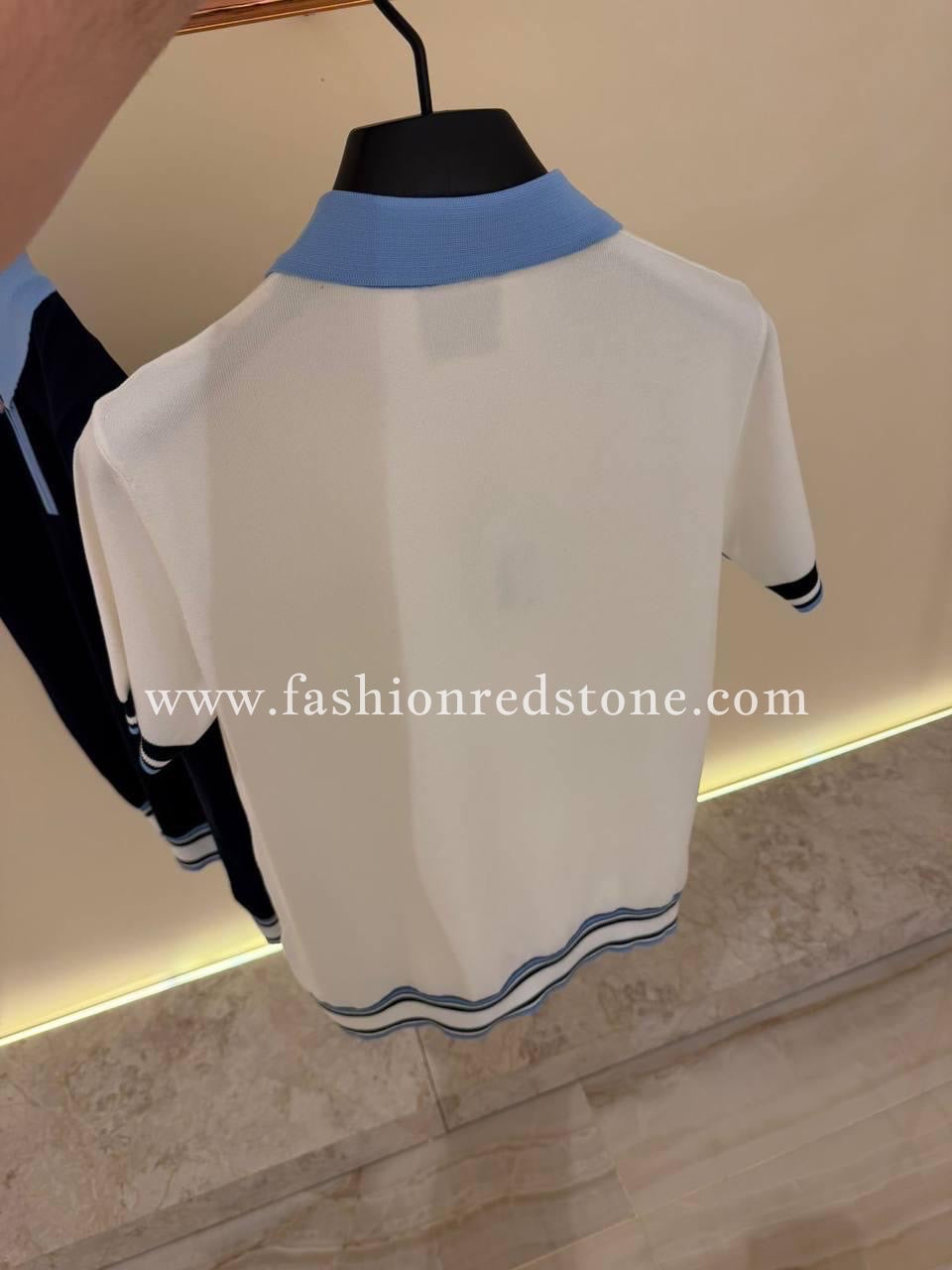 Casablanca Poloshirt met rits
