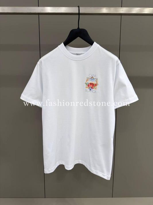 Casablanca White Cotton T-Shirt