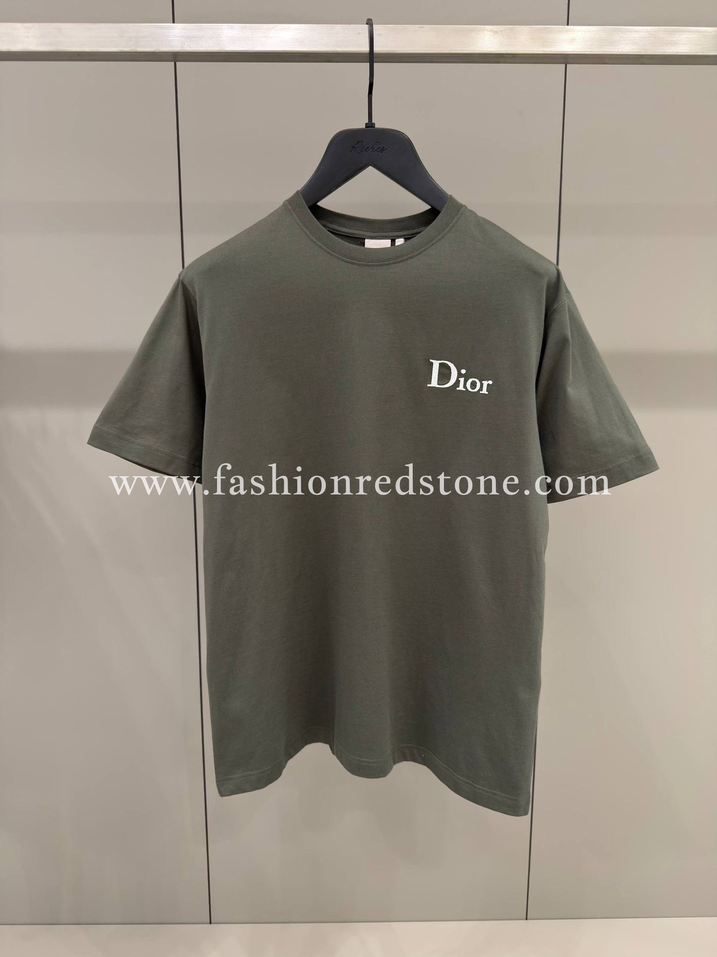 CD T-shirt met Dior-borduursel, relaxed-fit