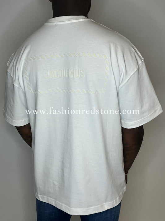 Jacquemus T-Shirt met Suède Backprint
