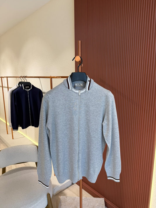 Hermés Full-Zip Grey