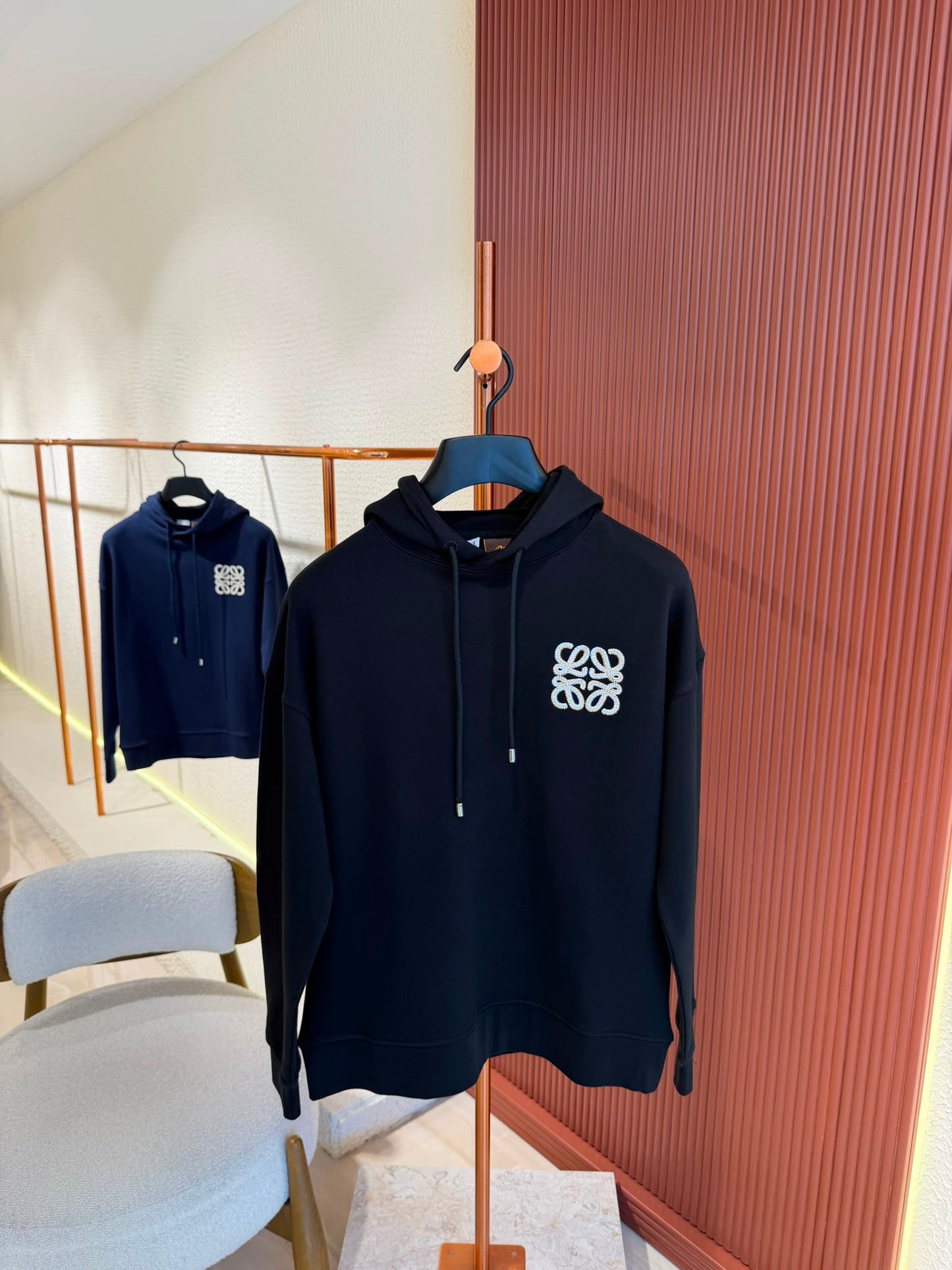 LOEWE hoodie in Cotton black