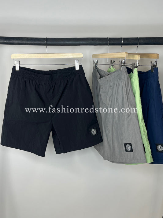 Stone Island Zwembroek Met Logopatch Black
