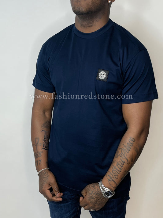 Stone Island T-Shirt Met Logopatch Navy Blue