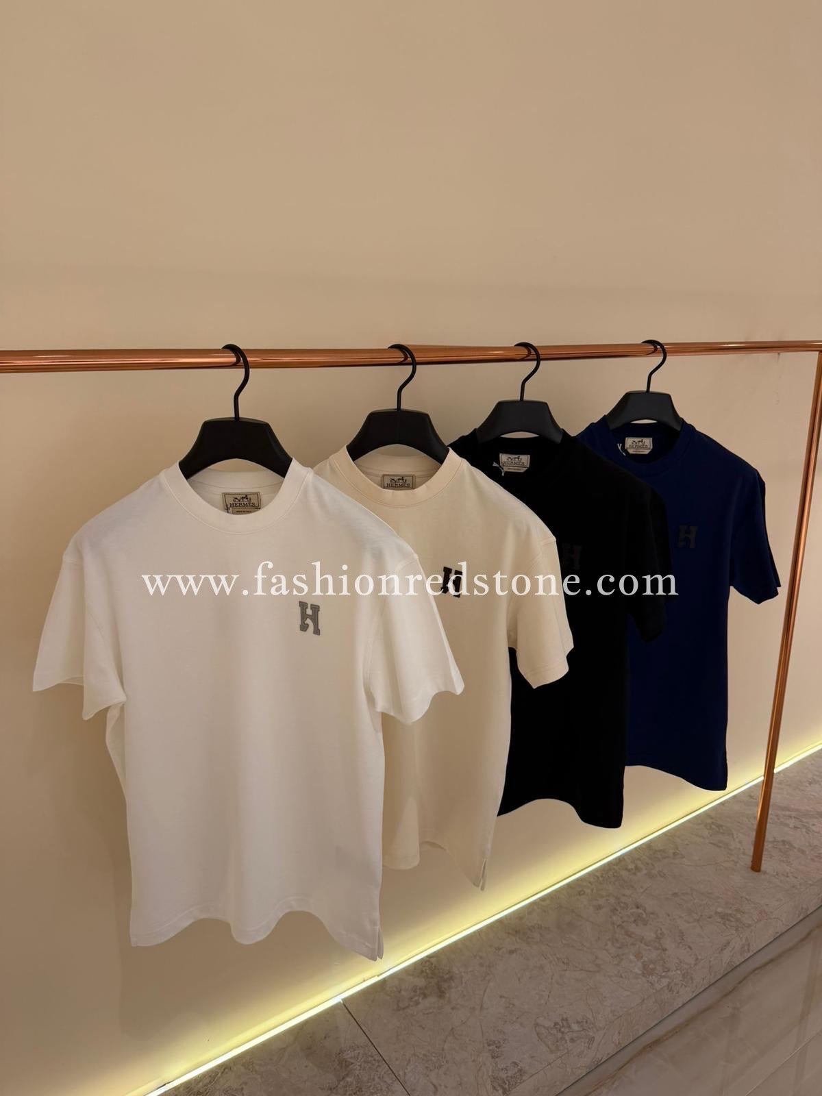 Hermés "H'Cheval" t-shirt with leather detail