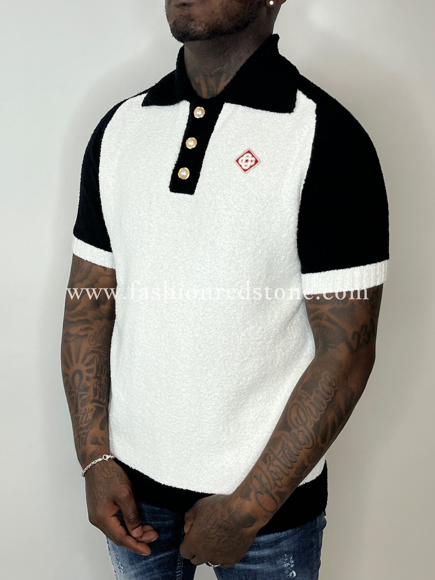 Casablanca Regular Fit Polo Black