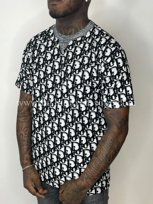 T-shirt met Dior Oblique-motief in een relaxed-fit model Black