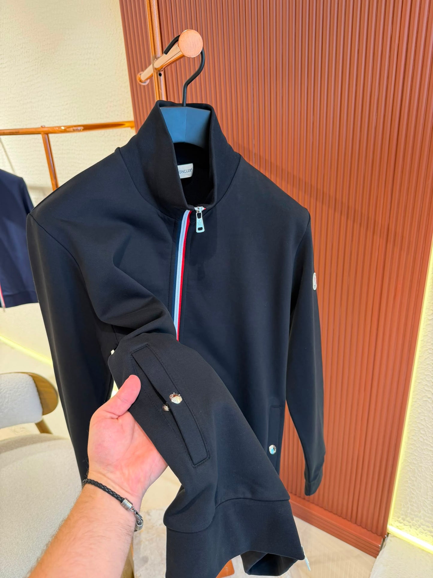 Moncler Zip Up Vest Black