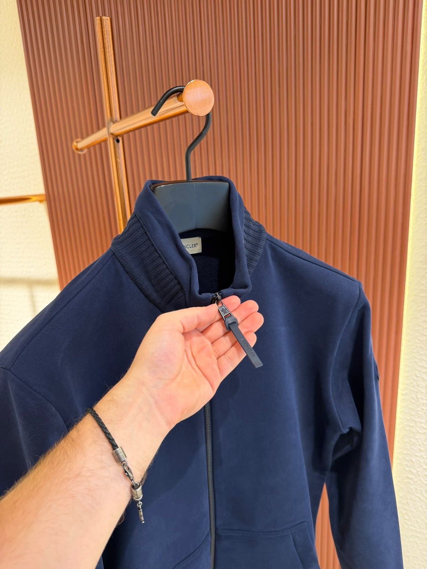 Moncler Zip Up Vest Navy
