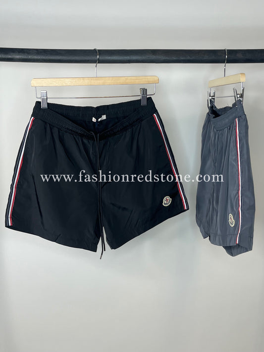 Moncler Zwembroek Met Logopatch Black