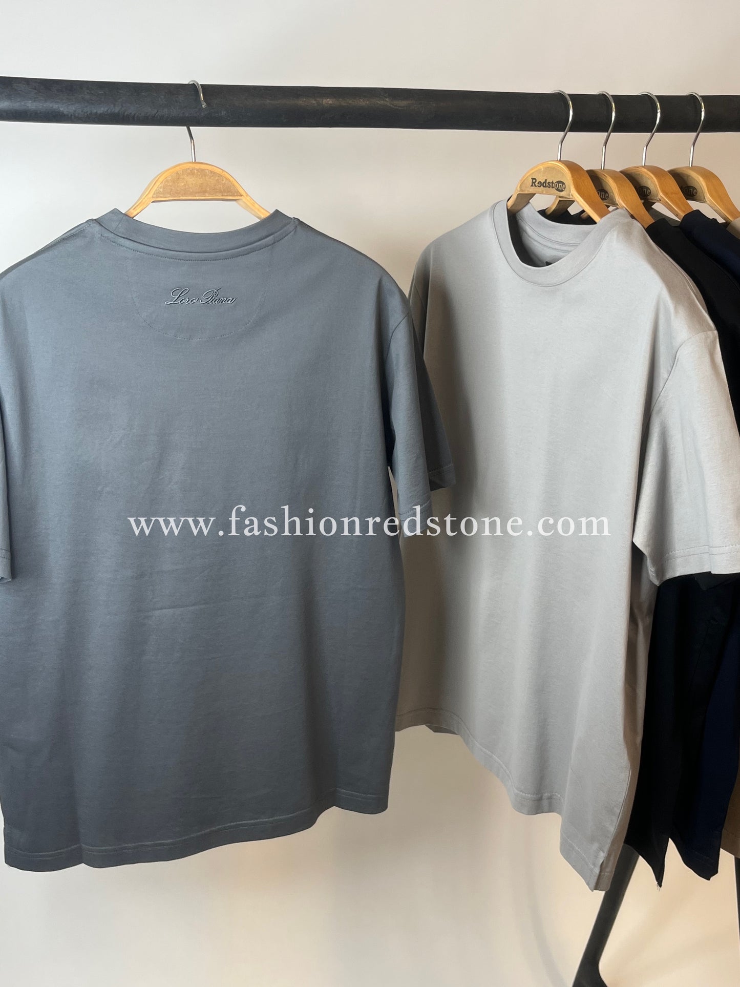 Loro Piana Mercesized T-Shirt Antraciet