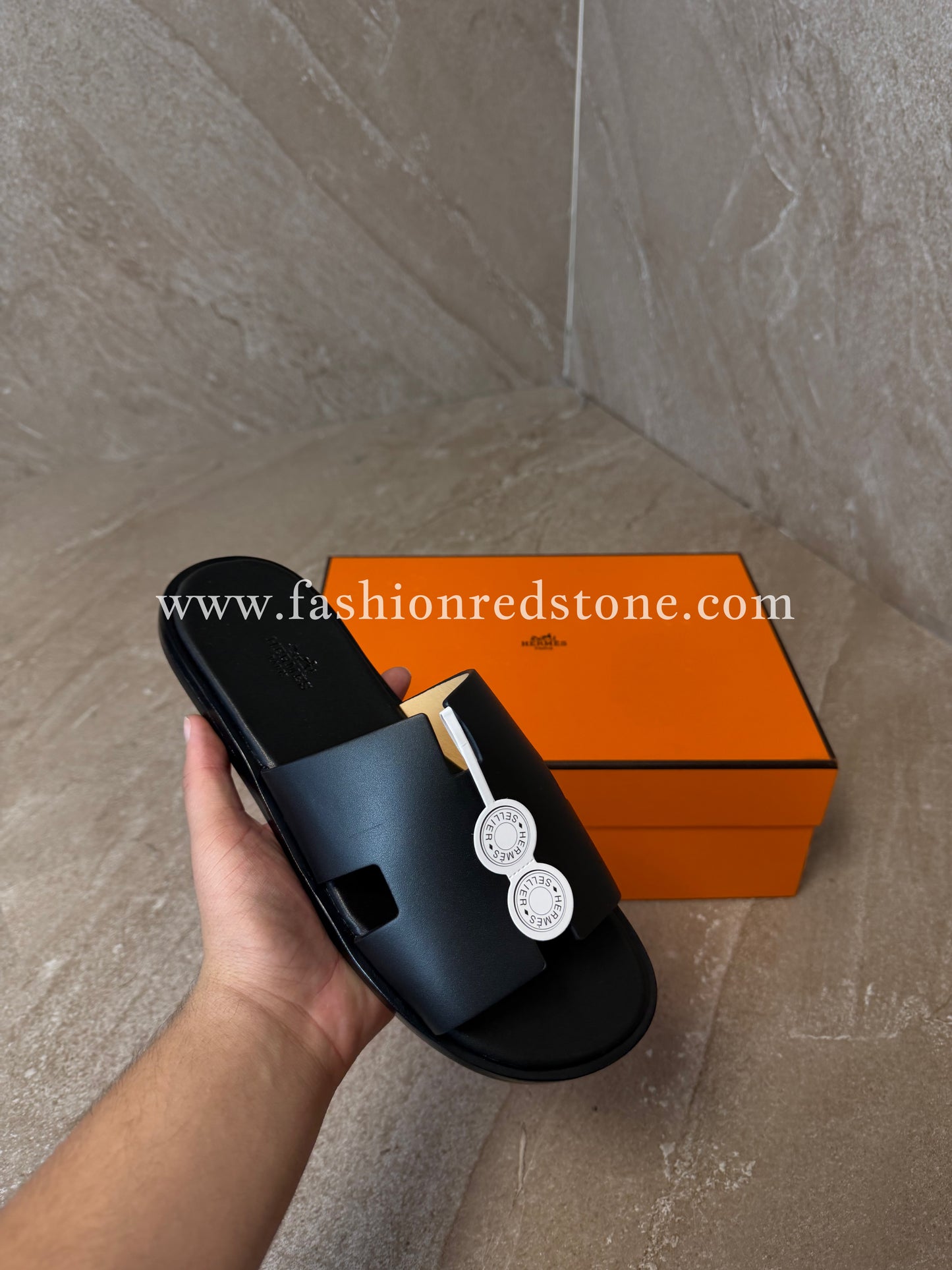 Hermes Izmir Sandal Black