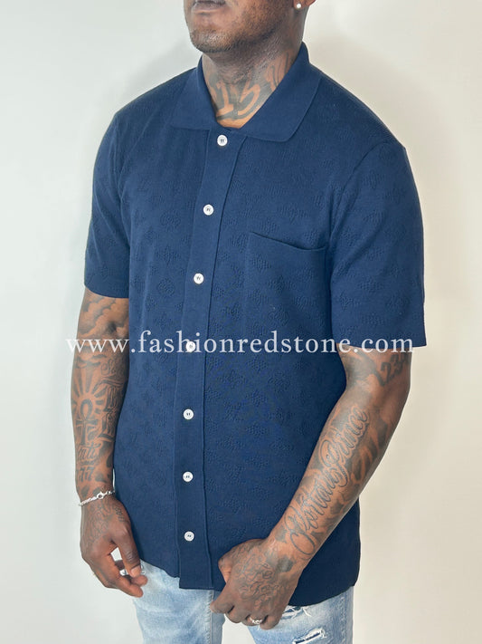 Louis Vuitton Monogram Printed Short-Sleeved Shirt