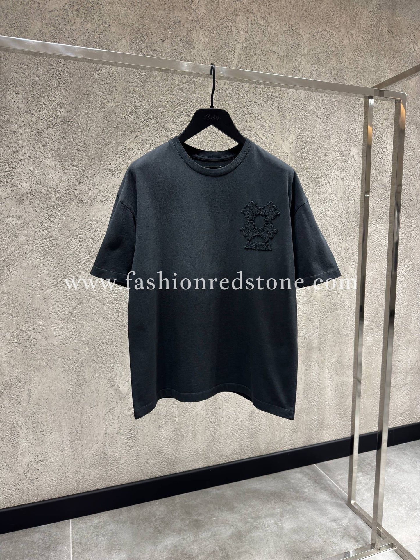 Amiri T-Shirt Met Logo Geborduurd