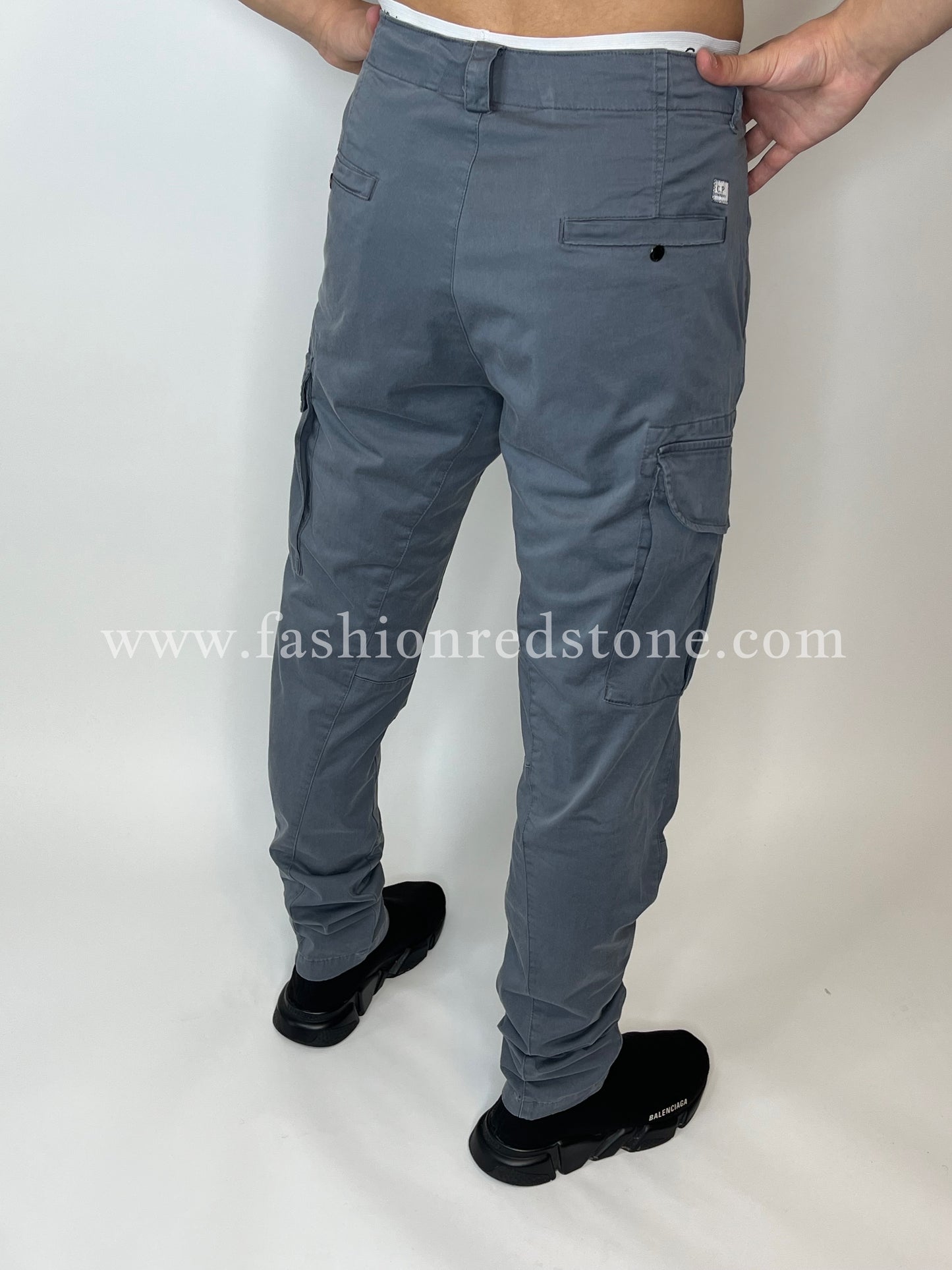 C.P. Company Moleskin Stretch Regular Cargo Pants Grey